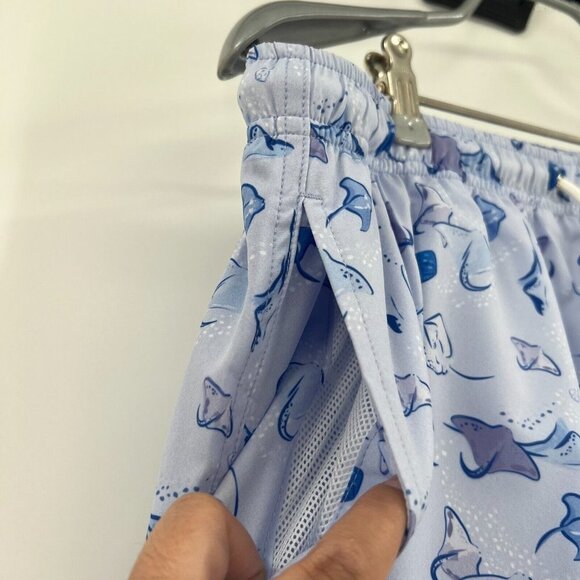 Bermies Men's Classic Swim Shorts Trunks Purple Manta Ray sz XL NWT Shark Tank - Picture 2 of 4